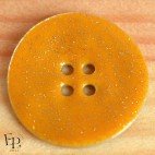 Bouton Nacre Akoya Orange melon Paillettes dorées 27  mm