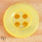 Bouton Nacre Jaune 11 mm