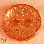 Bouton Paillettes Orange 10 mm