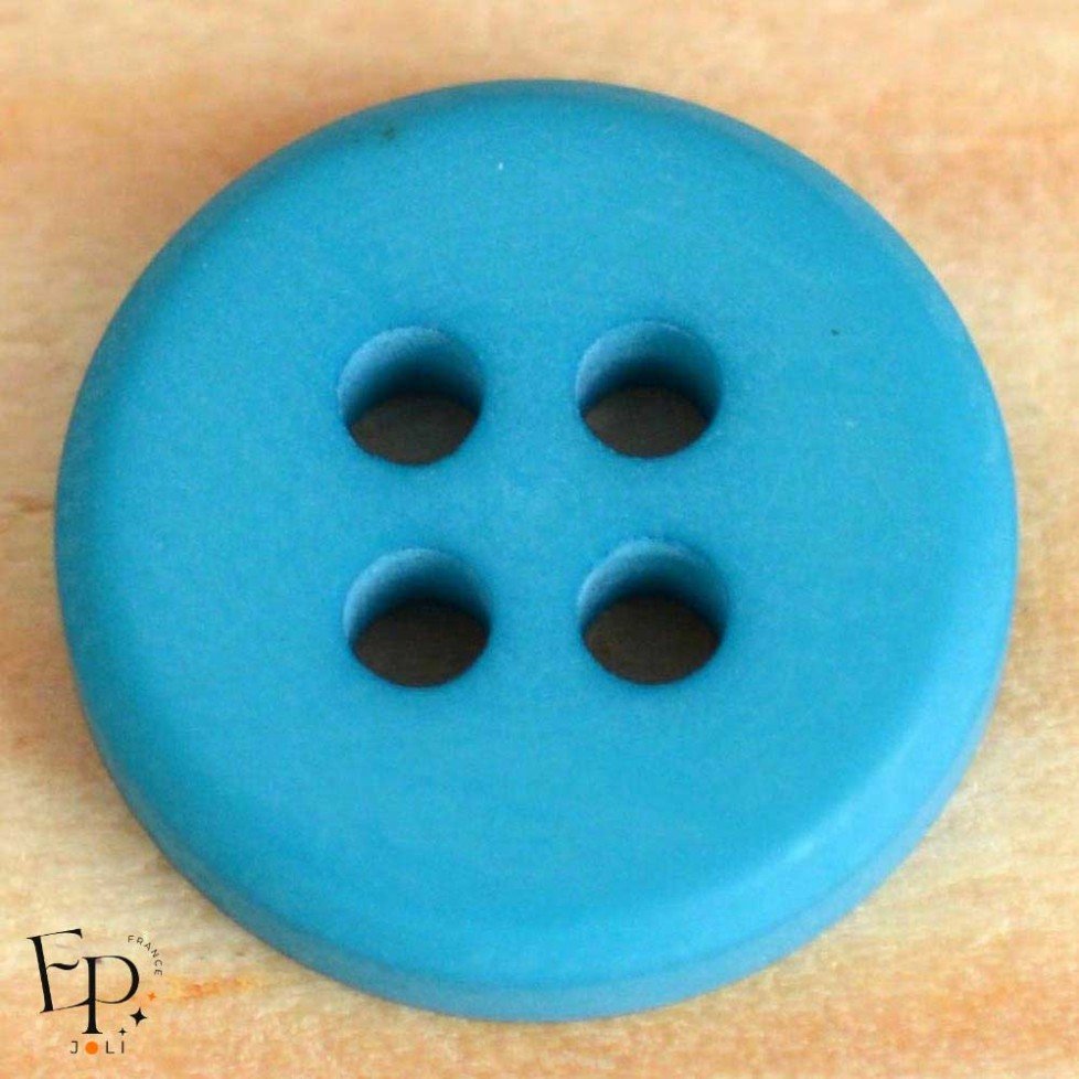Bouton Bleu bondi 12 mm Bouton Bleu bondi 12 mm