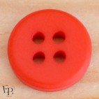 Bouton Rouge Coquelicot 12 mm