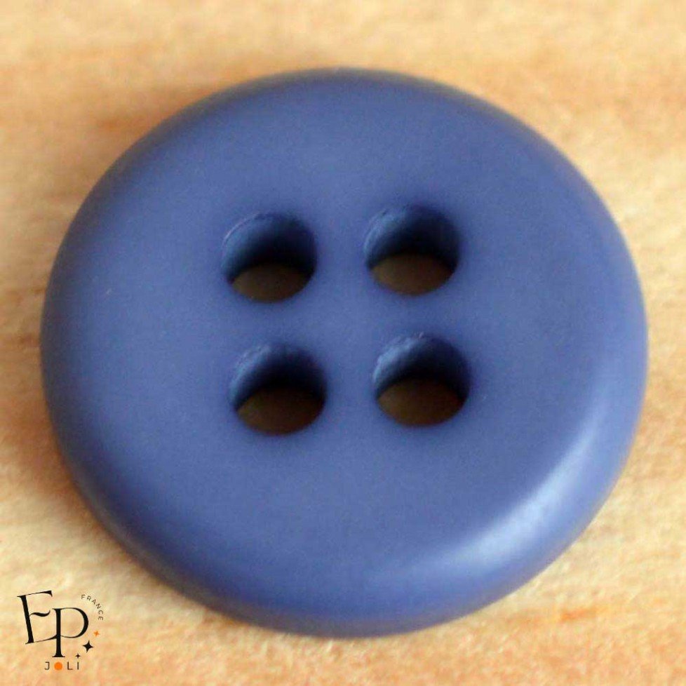 Bouton Bleu Barbeau 12 mm Bouton Bleu Barbeau 12 mm