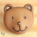 Bouton Ours Marron 12 mm