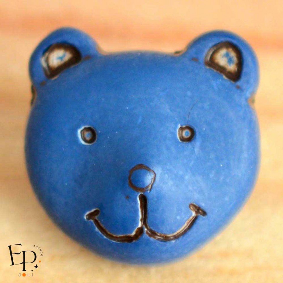 Bouton Ours Bleu marine 12 mm Bouton Ours Bleu marine 12 mm
