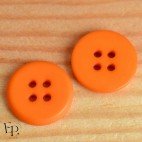 Bouton Abricot 18 mm - Face et dos