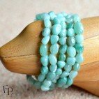 Bracelet Aventurine verte pierre naturelle - Pierre de taille moyenne - 5 unités