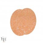 Genouillère & Coudière x 2 - Ovale Enfant Thermocollant - Orange Pailleté Arc-en-ciel Star