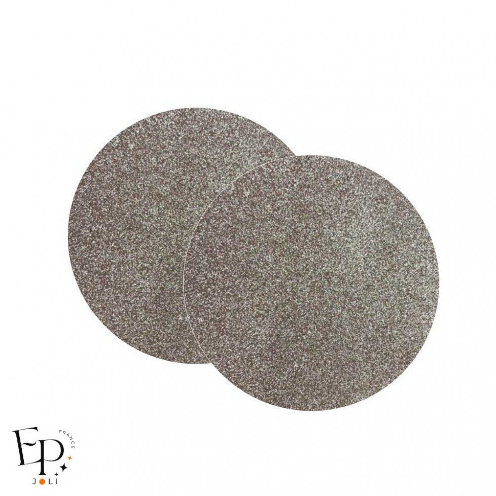 Genouillère & Coudière x 2 - Rond Enfant Thermocollant - Camel Beige Rosé Pailleté Star Genouillère & Coudière x 2 - Rond Enfant Thermocollant - Camel Beige Rosé Pailleté Star