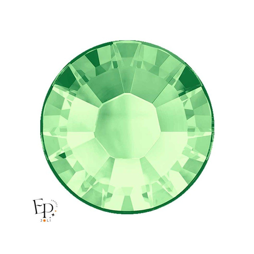 Strass Hotfix Swarovski Xilion 2038 SS10 coloris Chrysolithe 3 mm thermocollant Strass Hotfix Swarovski Xilion 2038 SS10 coloris Chrysolithe 3 mm thermocollant