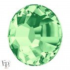 Strass Hotfix Swarovski Xilion 2038 SS10 coloris Chrysolithe 3 mm thermocollant - Vue de profil