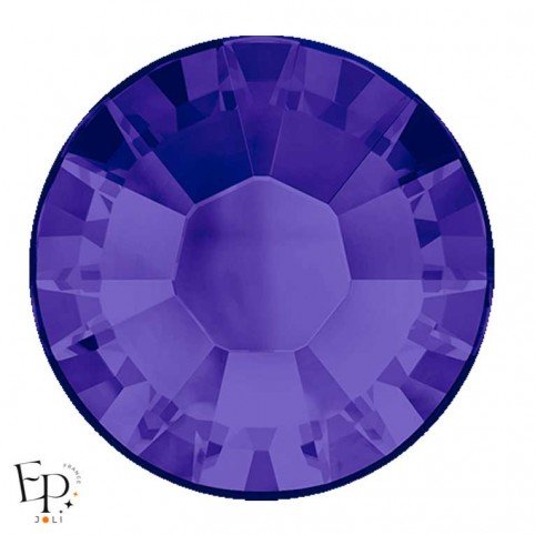 Strass Hotfix Swarovski Xilion 2038 SS10 coloris Velours Violet (Purple Velvet) 3 mm thermocollant