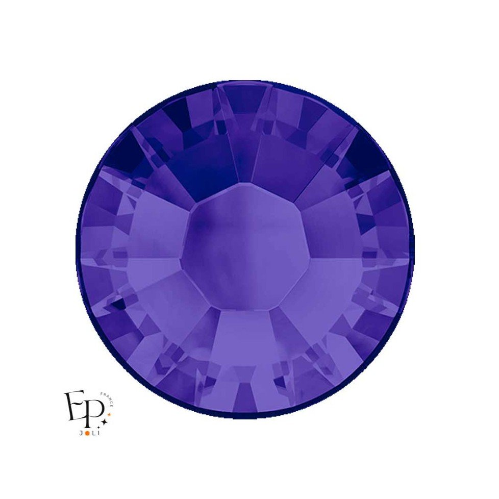 Strass Hotfix Swarovski Xilion 2038 SS10 coloris Velours Violet (Purple Velvet) 3 mm thermocollant Strass Hotfix Swarovski Xilion 2038 SS10 coloris Velours Violet (Purple Velvet) 3 mm thermocollant