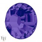 Strass Hotfix Swarovski Xilion 2038 SS10 coloris Velours Violet (Purple Velvet) 3 mm thermocollant - Vue de profil