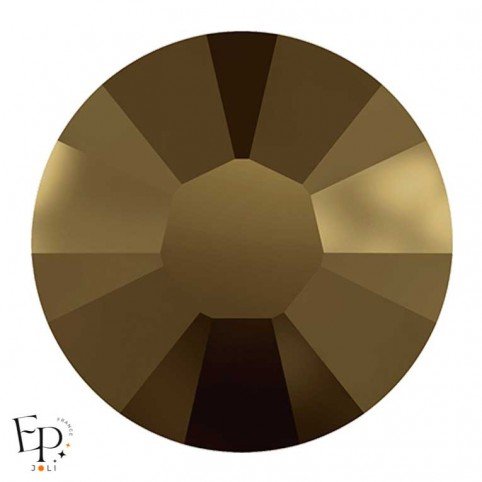 Strass Hotfix Swarovski Xilion 2038 SS10 coloris Cristal doré (Crystal Dorado) 3 mm thermocollant