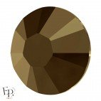 Strass Hotfix Swarovski Xilion 2038 SS10 coloris Cristal doré (Crystal Dorado) 3 mm thermocollant - Vue de profil