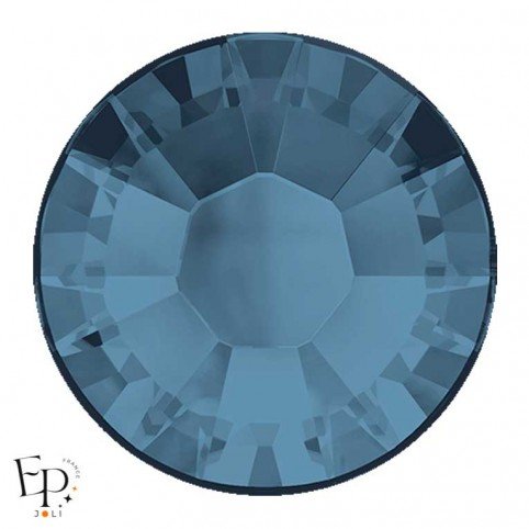 Strass Hotfix Swarovski Xilion 2038 SS10 coloris Bleu jean (Denim Blue) 3 mm thermocollant