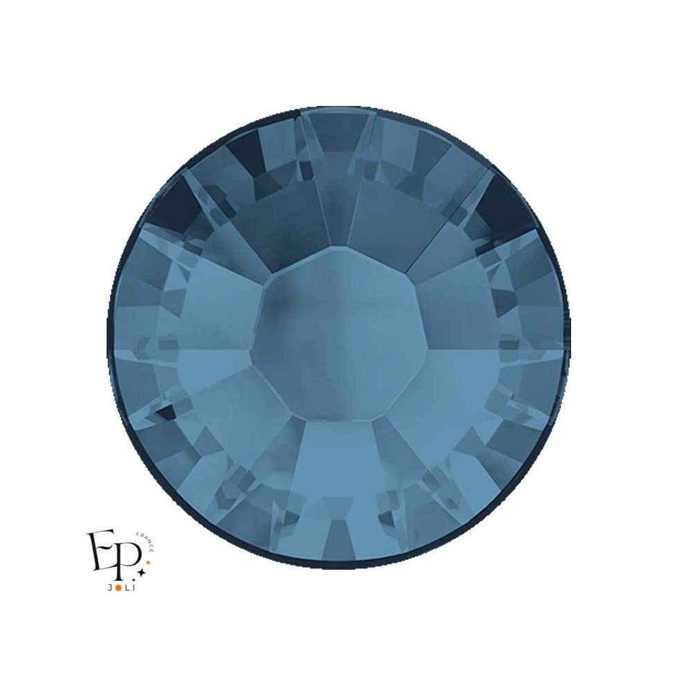 Strass Hotfix Swarovski Xilion 2038 SS10 coloris Bleu jean (Denim Blue) 3 mm thermocollant Strass Hotfix Swarovski Xilion 2038 SS10 coloris Bleu jean (Denim Blue) 3 mm thermocollant