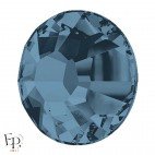 Strass Hotfix Swarovski Xilion 2038 SS10 coloris Bleu jean (Denim Blue) 3 mm thermocollant - Vue de profil