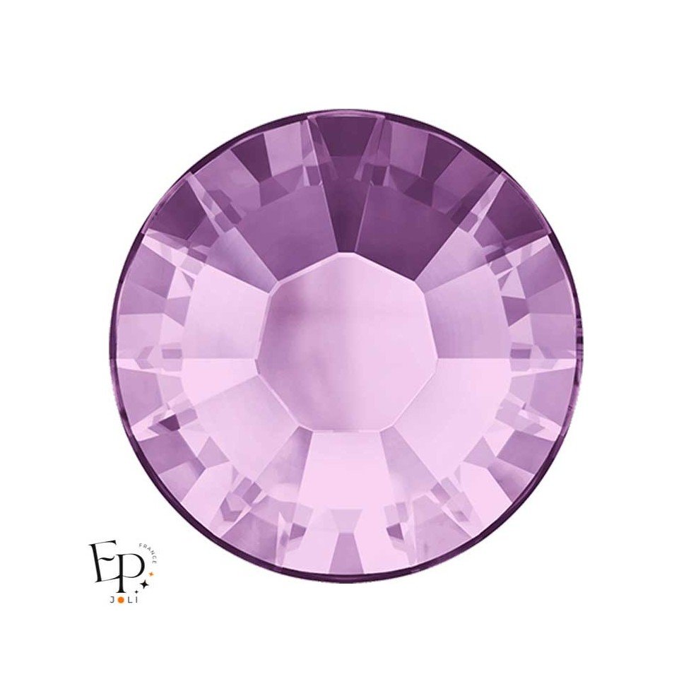 Strass Hotfix Swarovski Xilion 2038 SS10 coloris Améthyste clair (Light Amethyst) 3 mm thermocollant Strass Hotfix Swarovski Xilion 2038 SS10 coloris Améthyste clair (Light Amethyst) 3 mm thermocollant