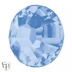 Strass Hotfix Swarovski Xilion 2038 SS10 coloris Saphir bleu clair (Light Sapphire) 3 mm thermocollant - Vue de profil