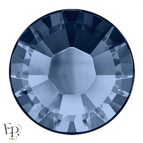 Strass Hotfix Swarovski Xilion 2038 SS10 coloris Bleu Montana 3 mm thermocollant