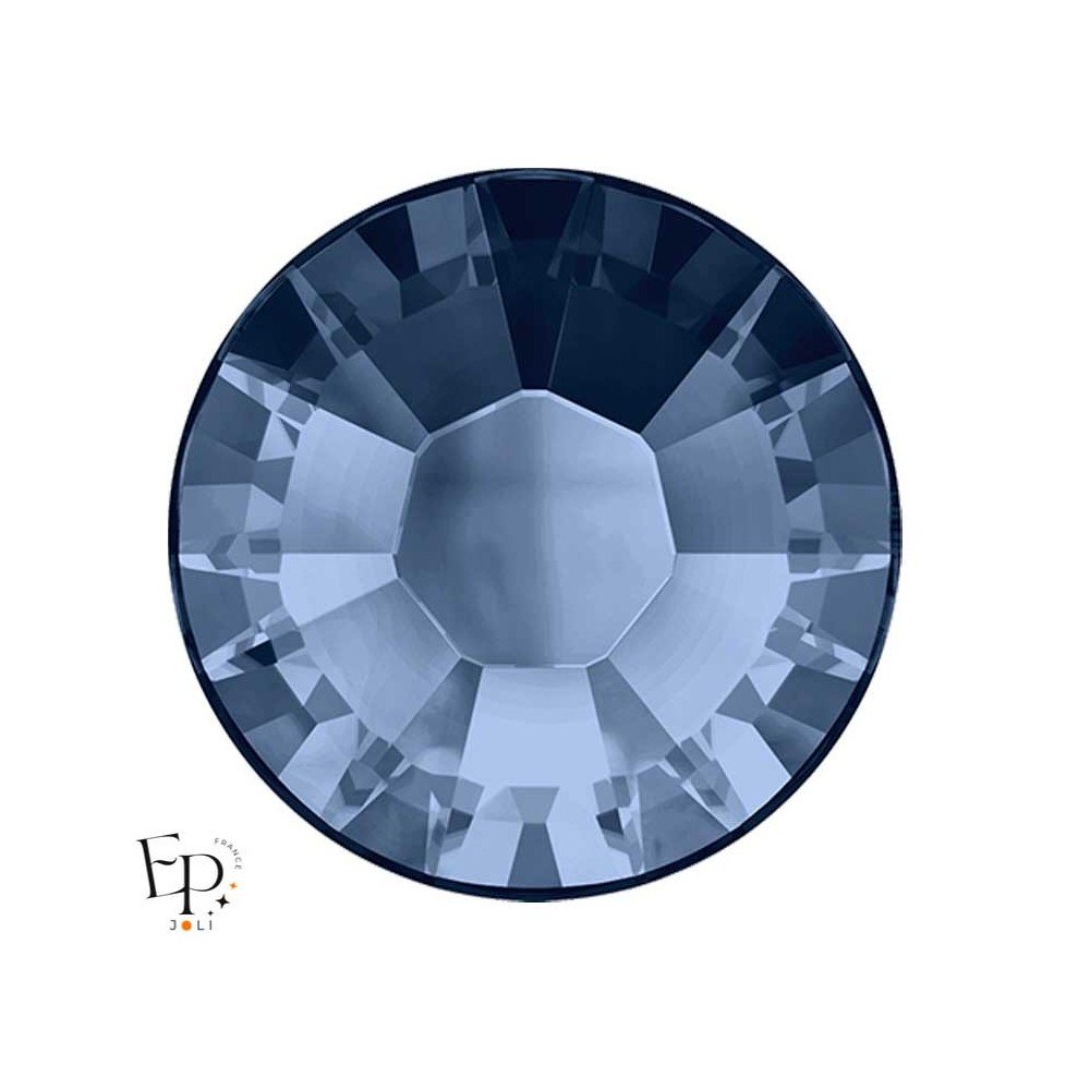 Strass Hotfix Swarovski Xilion 2038 SS10 coloris Bleu Montana 3 mm thermocollant Strass Hotfix Swarovski Xilion 2038 SS10 coloris Bleu Montana 3 mm thermocollant