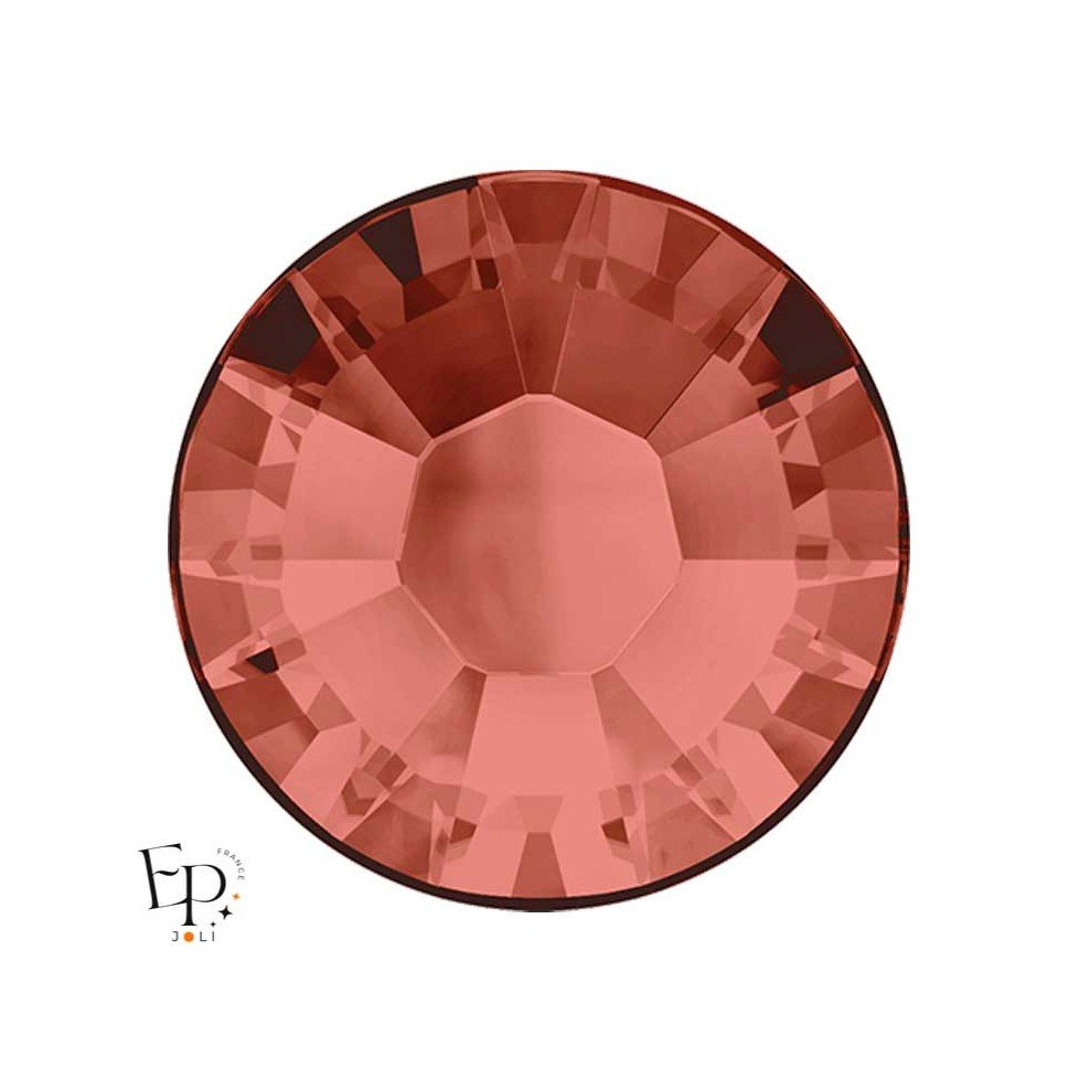 Strass Hotfix Swarovski Xilion 2038 SS10 coloris Saphir orange rosé (Padparadscha) 3 mm thermocollant Strass Hotfix Swarovski Xilion 2038 SS10 coloris Saphir orange rosé (Padparadscha) 3 mm thermocollant