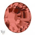 Strass Hotfix Swarovski Xilion 2038 SS10 coloris Saphir orange rosé (Padparadscha) 3 mm thermocollant - Vue de profil