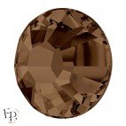 Strass Hotfix Swarovski Xilion 2038 SS10 coloris Topaze fumé (Smoked Topaz) 3 mm thermocollant - Vue de profil