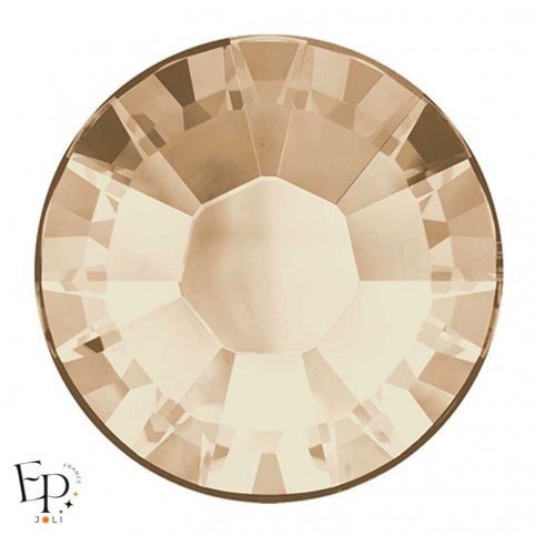 Strass Hotfix Swarovski Xilion 2038 SS10 coloris Soie (Silk) 3 mm thermocollant