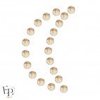 Motif Lune avec Strass Hotfix Swarovski Xilion 2038 SS10 coloris Soie (Silk) 3 mm thermocollant