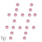 Strass Swarovski Light Rose 5 mm – éclat rose pâle élégant sur fond neutre - motif Dièse
