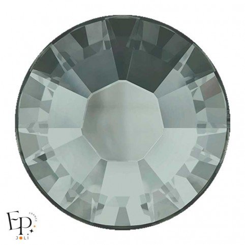 Strass Hotfix Swarovski Xilion 2038 SS10 (3 mm) et SS16 (4 mm) coloris Diamant noir (Black Diamond) thermocollant