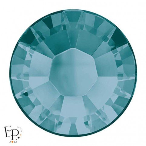 Strass Hotfix Swarovski Xilion 2038 SS10 (3 mm) et SS16 (4 mm) coloris Bleu Zircon (Blue Zircon) thermocollant