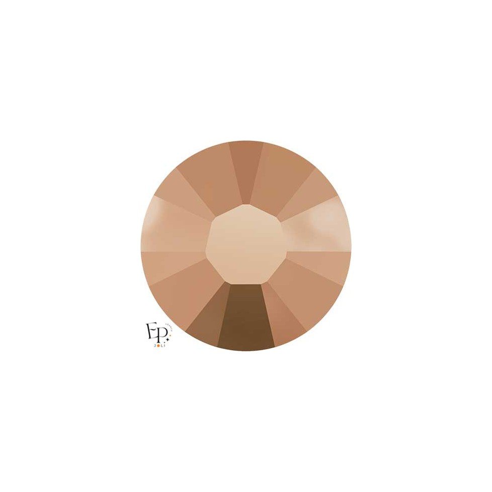 Strass Hotfix Swarovski Xilion 2038 SS10 (3 mm) et SS16 (4 mm) coloris Or rose (Crystal Rose gold) thermocollant Strass Hotfix Swarovski Xilion 2038 SS10 (3 mm) et SS16 (4 mm) coloris Or rose (Crystal Rose gold) thermocollant