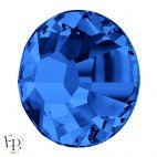 Strass Hotfix Swarovski Xilion 2038 SS10 (3 mm) et SS16 (4 mm) coloris Bleu Saphir (Sapphire) thermocollant - Vue de profil
