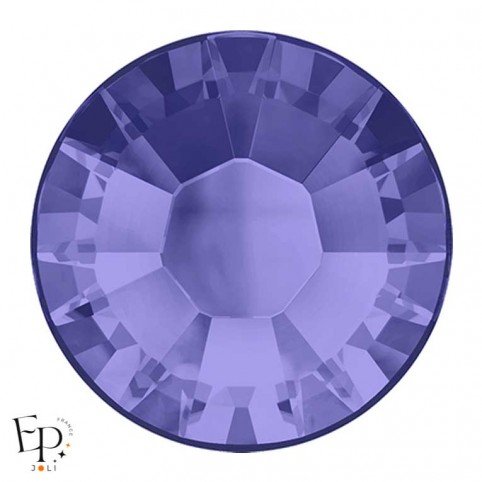 Strass Hotfix Swarovski Xilion 2038 SS10 (3 mm) et SS16 (4 mm) coloris Tanzanite thermocollant