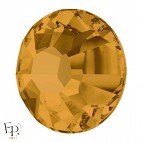 Strass Hotfix Swarovski Xilion 2038 SS10 (3 mm) et SS16 (4 mm) coloris Topaze thermocollant - Vue de profil