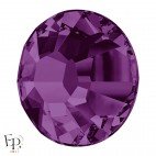 Strass Hotfix Swarovski Xilion 2038 SS10 (3 mm) et SS16 (4 mm) coloris Améthyste thermocollant - Vue de profil