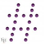 Motif Dièse avec strass Hotfix Swarovski Xilion 2038 SS10 (3 mm) et SS16 (4 mm) coloris Améthyste thermocollant