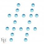 Motif Dièse avec Strass Hotfix Swarovski Xilion 2038 SS10 (3 mm) et SS16 (4 mm) coloris Aigue-Marine (Aquamarine) thermocollant