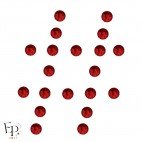 Motif Dièse avec Strass Hotfix Swarovski Xilion 2038 coloris Rouge Siam clair (Light Siam) thermocollant