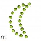 Motif Lune avec Strass Hotfix Swarovski Xilion 2038 coloris Olivine thermocollant