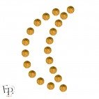 Motif Lune avec Strass Hotfix Swarovski Xilion 2038 coloris Topaze thermocollant