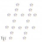 Motif Dièse avec Strass Hotfix Swarovski Xilion 2038 coloris Cristal Aurore Boréale thermocollant