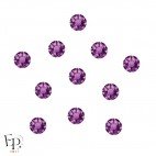 Motif Etoile 5 branches avec strass Hotfix Swarovski Xirius 2078 SS20 (5 mm) coloris Améthyste thermocollant