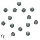Motif Etoile 7 branches avec Strass Hotfix Swarovski Xirius 2078 SS20 (5 mm) coloris Black Diamond thermocollant