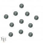 Motif Etoile 5 branches avec Strass Hotfix Swarovski Xirius 2078 SS20 (5 mm) coloris Black Diamond thermocollant