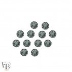 Strass Swarovski Black Diamond 5 mm – éclat anthracite translucide - motif Dièse