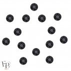 Cristal thermocollant Swarovski Jet 5 mm – motif étoiles 7 branches